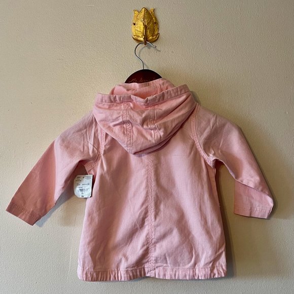 🔥 Okie Dokie | Pink Baby/Toddler Hooded Jacket with Pockets Sz 24 Months NWT - Picture 3 of 6